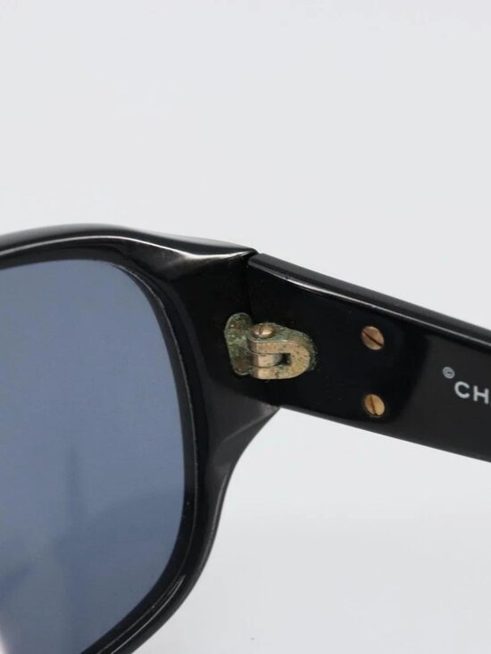 CHANEL Sunglasses plastic Black CC Auth 180946 main image 12